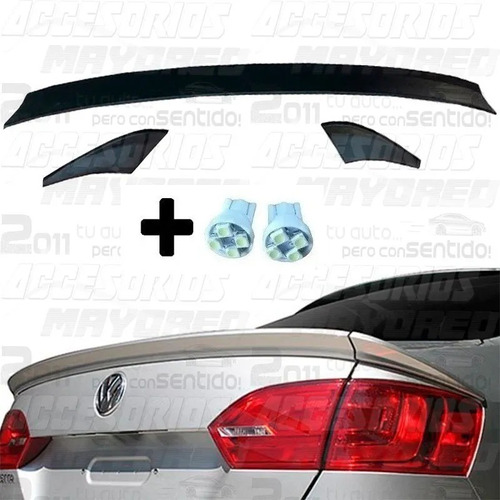 Spoiler Aleron Cajuela Flush Jetta Mk6 3 Pzas Incluye Regalo