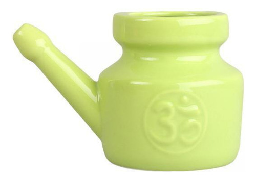 W 3 Neti Pot De Cerámica Sinus Rinse Pot Bote De Verde Verde