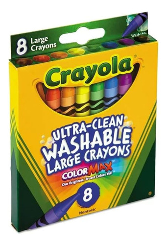 Crayola 523280 Crayones Lavables Ultra Limpios,