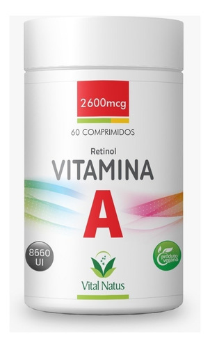 Vitamina A Retinol Vital Natus 60 Comprimidos