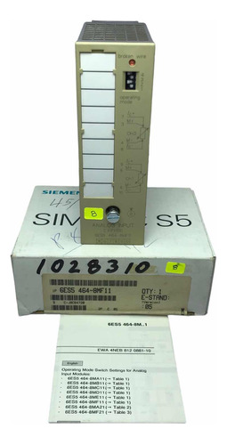 Siemens S5 6es5 464-8mf11 Mod Ent Analogas 6es5464-8mf11 8