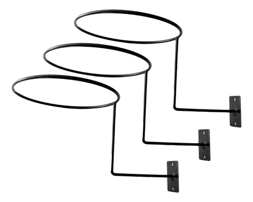 6pcs Soporte De Metal For Casco Soporte De Pared Sombrero