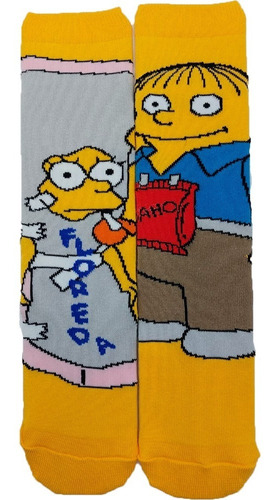 Medias Largas Lisa Simpson Y Ralph Baloo Toys