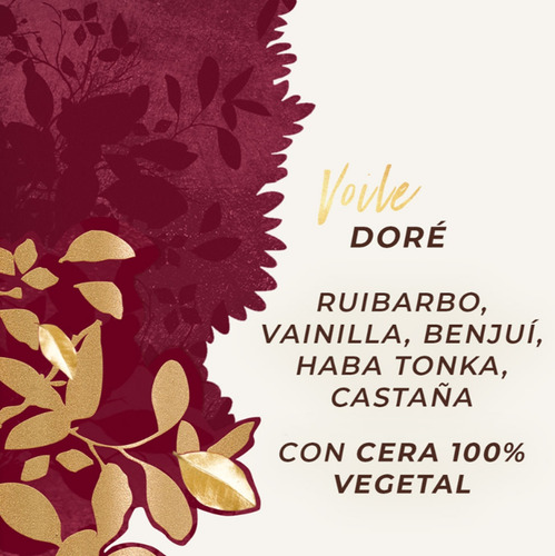 Vela Perfumada Voile Dore Yves Rocher Aroma Vainilla