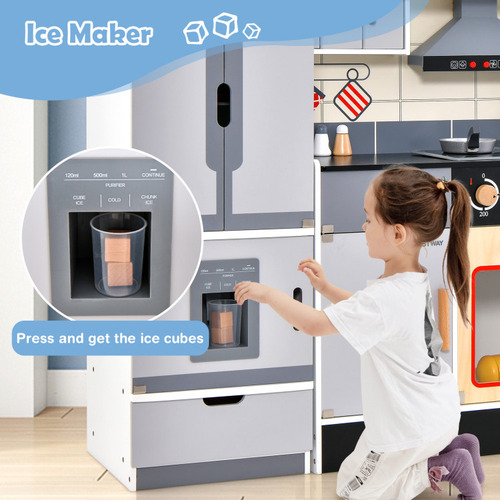 Cocina De Juguete P/ Niños Con Campana Y Refrigerador Gpl