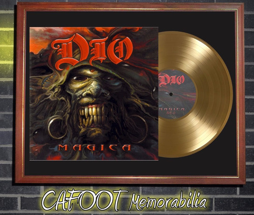 Ronnie James Dio Magica Tapa Lp Y Disco Oro Enmarcados