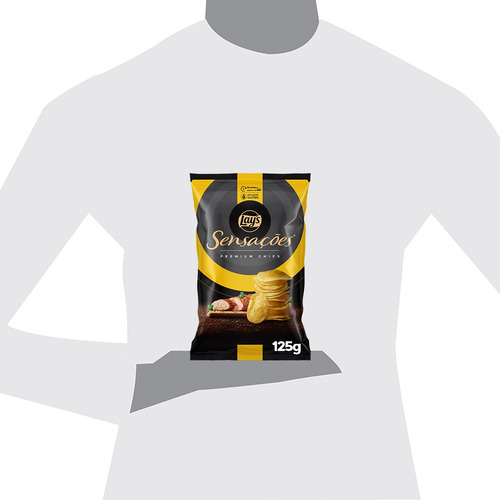 Kit 3 Batata Frita Frango Grelhado Sensações Elma Chips 125g