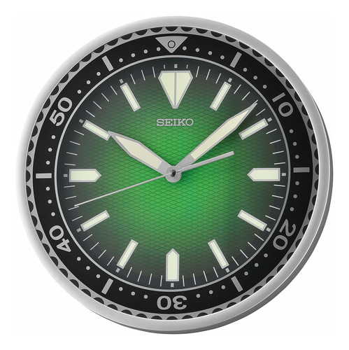 Reloj De Pared Heritage Design De 12 Pulgadas, Color Verde