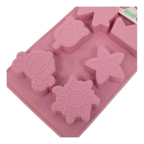 Molde De Silicón Cocina Objetos De Cuento Princesas Disney Rosa