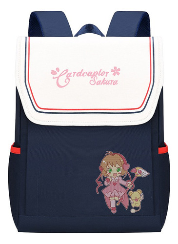 Anime Card Captor Sakura Printing Child Nylon Mochilas Escol