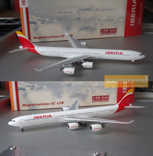  Airbus A340 600 Iberia Ec-lfs Ciudad De Mexico 1:400 Metal