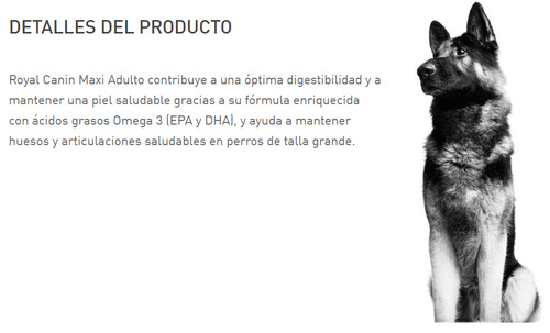 Alimento Royal Canin Maxi Adult Sabor Mix 15 Kg - Seco