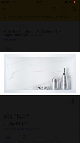 Imagem 1 de 5 de Nicho Para Banheiro