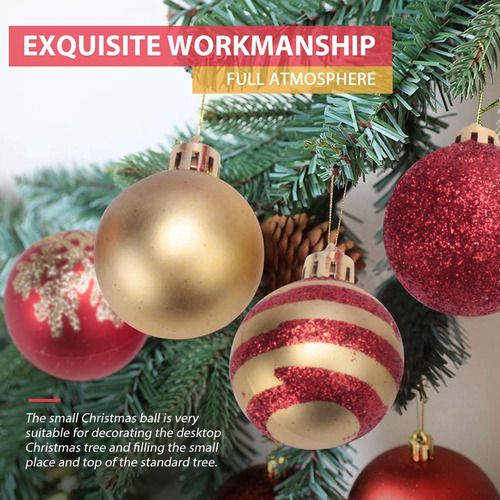 Bolas Decorativas Para Árbol De Navidad, 50 Unidades, Para F