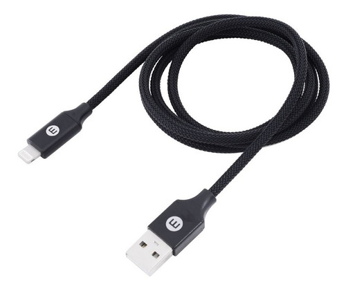Cable Usb Mobo Resistant Lightning Negro 1m