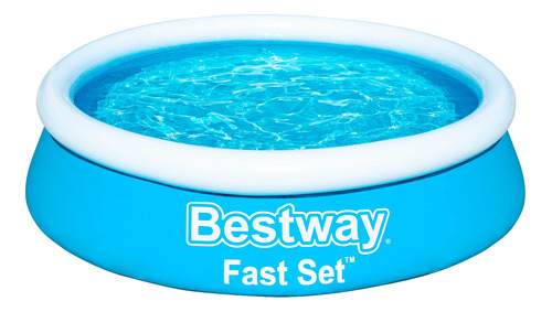 Imagen 1 de 3 de Alberca inflable redonda Bestway Fast Set 57392 de 1.83m x 51cm 940L azul caja