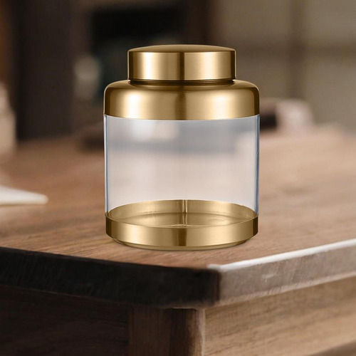 Recipiente De Té De Frasco De Almacenamiento Hermético Oro