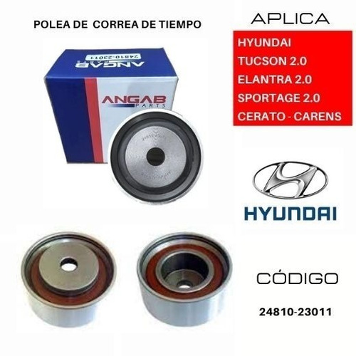 Polea Correa Tiempo Compatible Hyundai Elantra 2.0 2000-2011