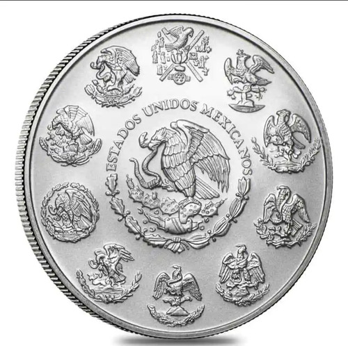 Moneda Mexico Libertad 1 Onza Troy Plata Pura 999 Silver