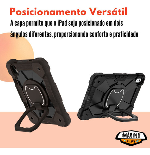 Capa Anti Impacto Com Alça Para iPad A16 11a A3354 A3355