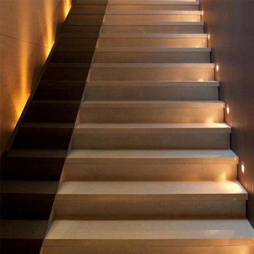 5pcs Sensor Movimiento Llevó La Lámpara Escalera La
