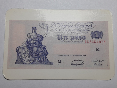 Almanaque De Bolsillo Un Peso Moneda Nacional 1983