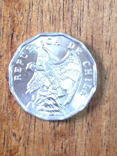 Moneda Antigua Chilena 10 Centavos Año 1976