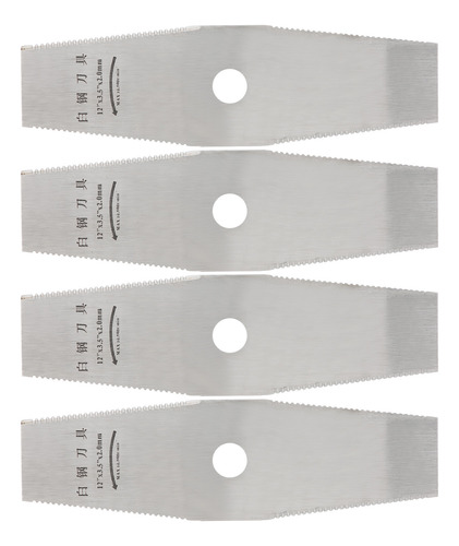 4 Cuchillas Desbrozadoras De 12 Pulgadas Con Dientes De Acer