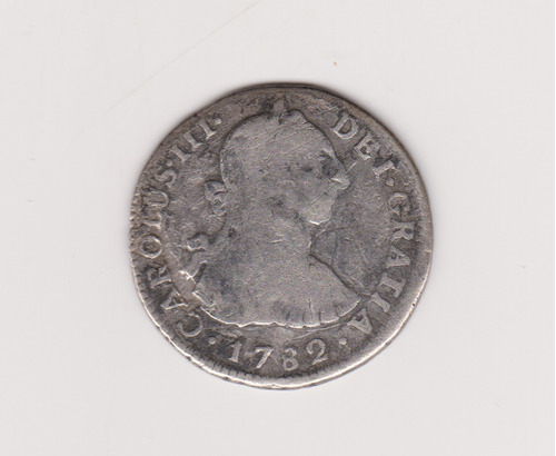 Moneda Peru 2 Reales Año 1782 Mi Plata Buena 
