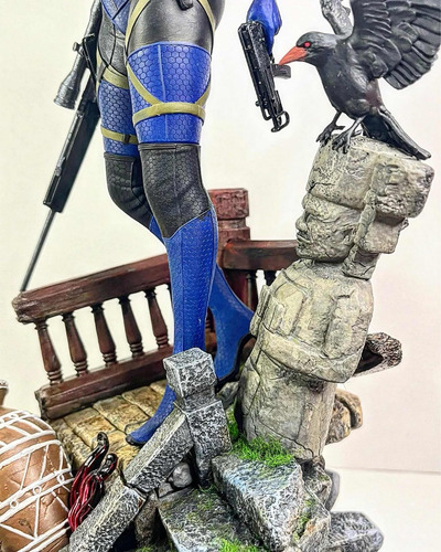 Jill Valentine Resident Evil 5 1/6 35cm Action Figure 3d