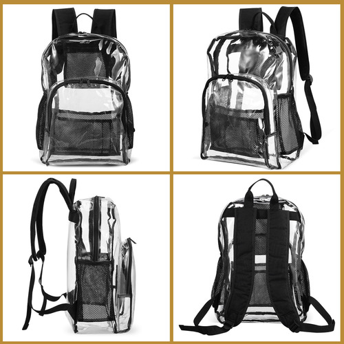 Mochila Transparente, Bolsa Resistente, Bolsa Deportiva Tran