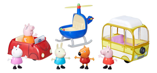 Peppa Pig Toys Peppa Little Vehicle Set, Incluye Caravana Y