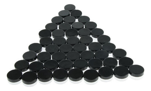50 Pcs Recipiente Vacío De Crema Loción De Tarros De