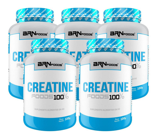 Kit 5x Creatina 100gr - Brnfoods