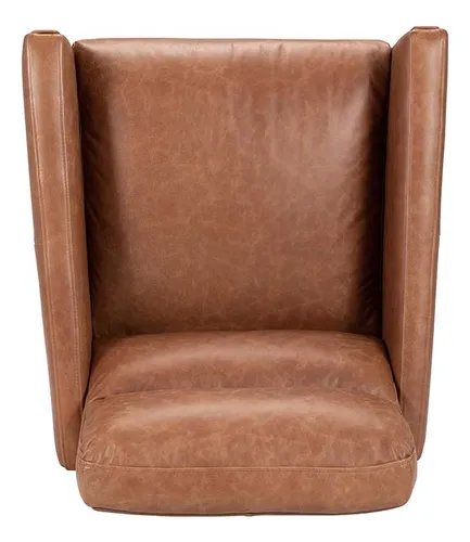 Poltrona Rosen Timber Cuero Camel