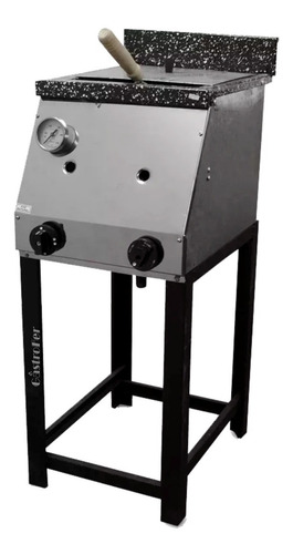 Freidora Industrial 18 Lts + Anafe 4 Hornallas Industrial