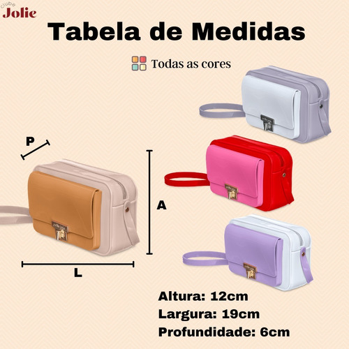Imagem 5 de 6 de Bolsa Petite Jolie Nic Feminina Transversal Pequena Original
