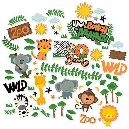 Recortes De Papel De Scrapbook  Zoo Divertido  - Más D...