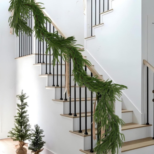 L Guirnalda Norfolk Guirnaldas Navideñas Pino Artificiales,