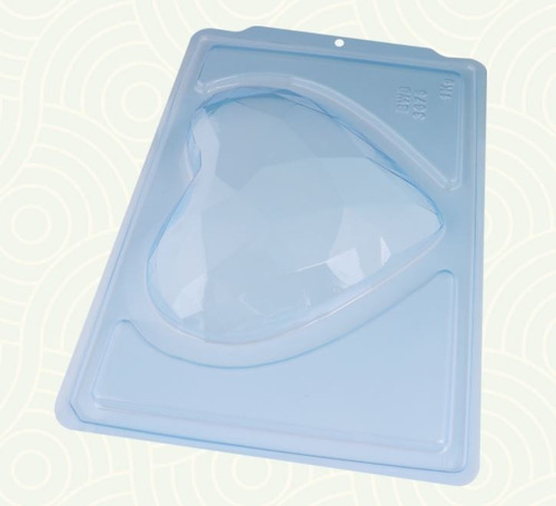 Forma 3 Partes Coração Lapidado 1kg Bwb Cod: 3675 Cor Branco