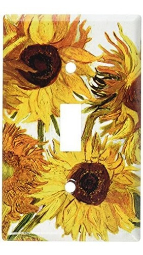 Arte Placas - Girasoles De Van Gogh: Placa De Interruptor - 