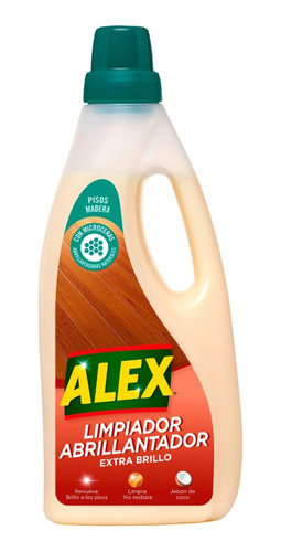 Limpiador Abrillantador Pisos De Madera 750ml Alex