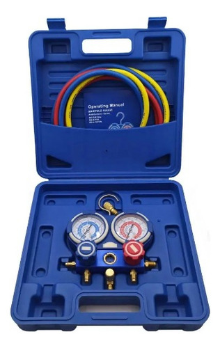 Manifold Analógico Com Maleta R410a, R22, R134a E R404a