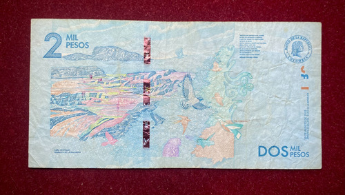 Billete 2000 Pesos Colombia 2015 Pick 458 A (Usado)