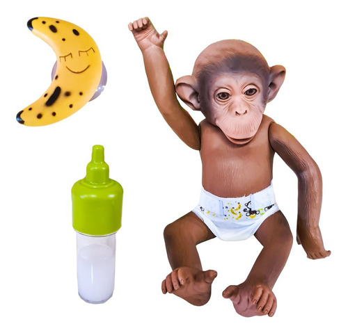 Boneco Vinil Macaco Little Caco C/ Aplicativo - Brinquedo 