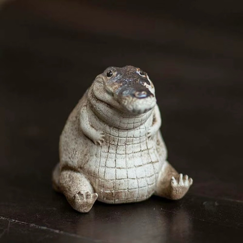 Figura Cocodrilo Todo Chiquito Todo Panzon 4cm Caiman Reptil