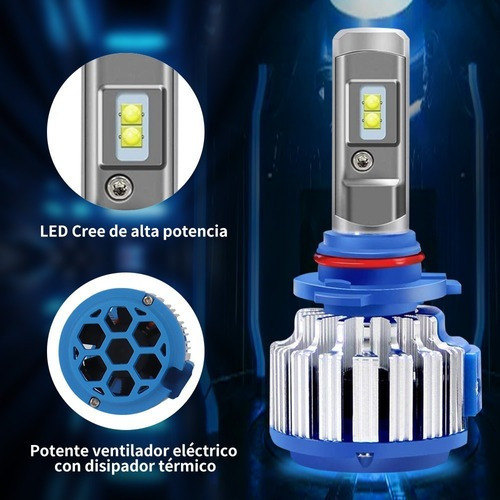 Plug Play T1 Turbo Led Faro 9006 Canbus Lámpara