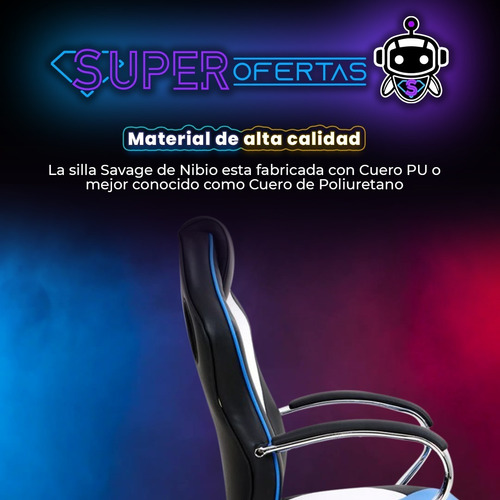 Imagen 2 de 4 de I M P O R T A D A S Silla Gamer Nibio Reclinable Rookie