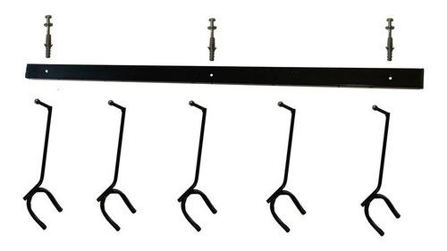 Imagen 1 de 10 de Soporte Pared Guitarra Bajo 5 Cinco Metalico Cuotas