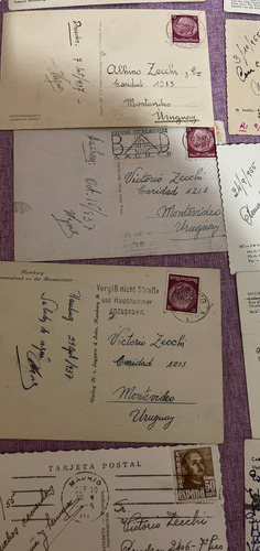 Tarjeta Postal Sellos De Europa 21 Tarjetas Postales Antigua (Usado)